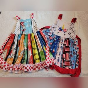 Girl's boutique dresses size 3XL (7/8)